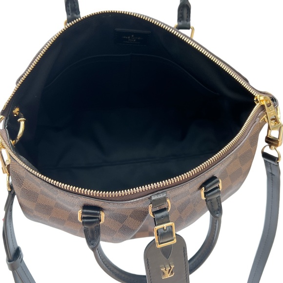 Louis Vuitton Slouchy MM Satchel Bag Shoulder Bag Damier Ebene Noir - Picture 4 of 11